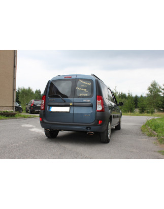 Dacia Logan Caravan Silenziatore posteriore con uscite destra e sinistra (duplex) – 130x50 (Cod. F
