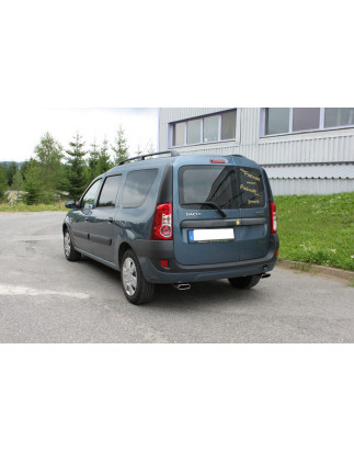 Dacia Logan Caravan Silenziatore posteriore con uscite destra e sinistra (duplex) – 130x50 (Cod. F