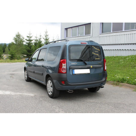 Dacia Logan Caravan Silenziatore posteriore con uscite destra e sinistra (duplex) – 130x50 (Cod. F