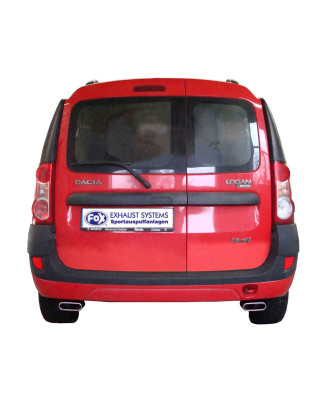 Dacia Logan Caravan Silenziatore posteriore con uscite destra e sinistra (duplex) – 130x50 (Cod. F