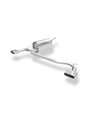 Dacia Logan Caravan Silenziatore posteriore con uscite destra e sinistra (duplex) – 130x50 (Cod. F