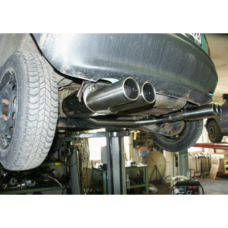 Opel Corsa B Silenziatore posteriore con uscite destra e sinistra (duplex)x80 Tipo 13 r (Cod. F-OP03