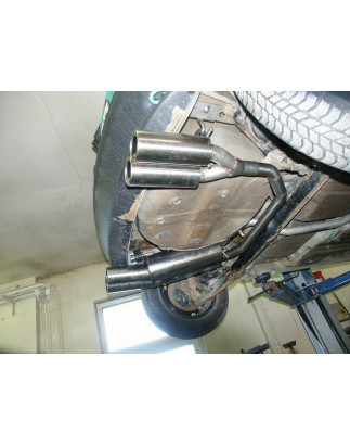 Opel Corsa B Silenziatore posteriore con uscite destra e sinistra (duplex)x80 Tipo 13 r (Cod. F-OP03