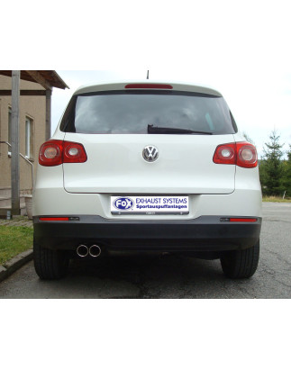 VW Tiguan 5N – 4motion Silenziatore posteriore – 2x80 Tipo 17 (Cod. F-VW200011-150)