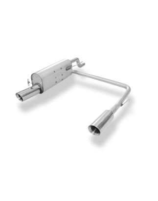 Opel Corsa E Silenziatore posteriore con uscite destra e sinistra (duplex) – 1x90 Tipo 25 (Cod. F-