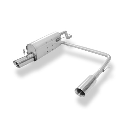 Opel Corsa E Silenziatore posteriore con uscite destra e sinistra (duplex) – 1x90 Tipo 25 (Cod. F-