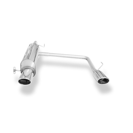 Opel Corsa E Silenziatore posteriore con uscite destra e sinistra (duplex) – 115x85 Tipo 32 (Cod. 