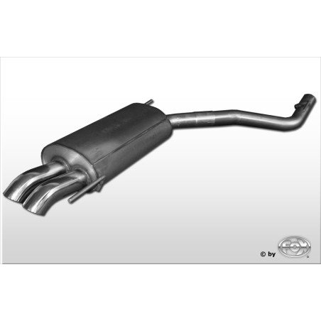 VW Pritsche T4 Silenziatore posteriore – 2x63 Tipo 28 (Cod. F-VW130112-724)