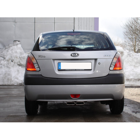 Kia Rio II Silenziatore uscita posteriore center – 2x130x50 Tipo 52 (Cod. F-KI031001-581)