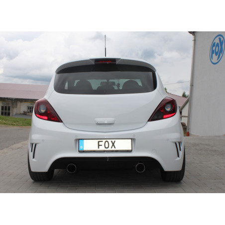 Opel Corsa D – NRE-Edition bumper Silenziatore uscita posteriore destra e sinistra (Cod. F-OP03313