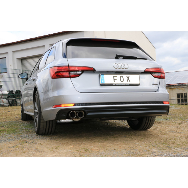 Audi A4 B9 – 3,0l TDI quttrao Silenziatore posteriore – 2x80 Tipo 25 (Cod. F-AU121011-290)