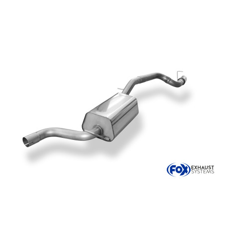 Ford Focus II hatchback Silenziatore posteriore Ø63,5mm – 1x90 Tipo 2 (Cod. F-FO031011-271)