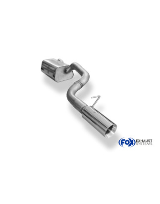 Ford Focus II hatchback Silenziatore posteriore Ø63,5mm – 1x90 Tipo 2 (Cod. F-FO031011-271)
