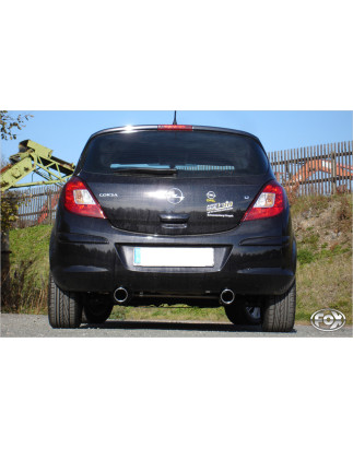 Opel Corsa D Silenziatore posteriore con uscite destra e sinistra (duplex) – 1x90 Tipo 13 r (Cod. 