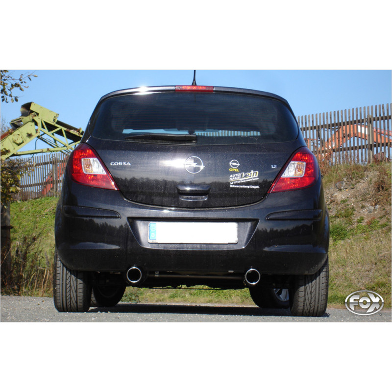 Opel Corsa D Silenziatore posteriore con uscite destra e sinistra (duplex) – 1x90 Tipo 13 r (Cod. 