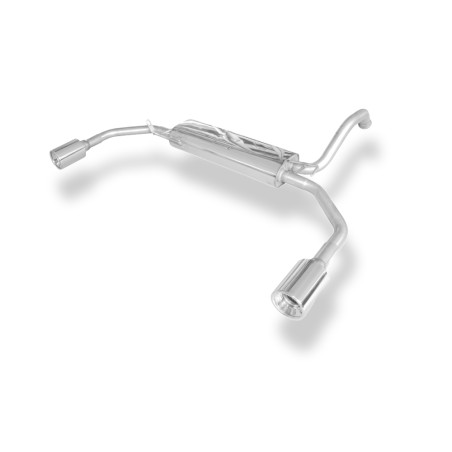 CitroenC1/ Toyota Aygo Silenziatore posteriore con uscite destra e sinistra (duplex) – 1x90 (Cod. 