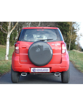 Daihatsu Terios J2 4x4 Silenziatore posteriore con uscite destra e sinistra (duplex) – 135x (Cod. 