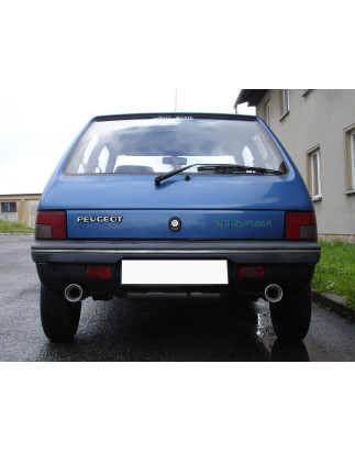 Peugeot 205 Silenziatore uscita posteriore destra e sinistra – 1x90 tipo (Cod. F-PE020005-071)