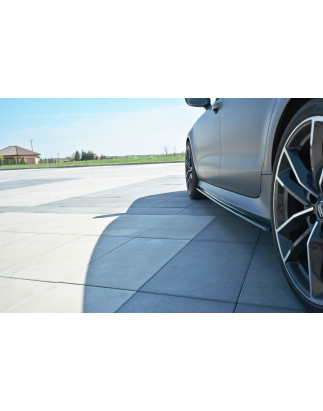 Diffusori minigonne V.1  Audi RS7 C7 (Cod. M-AU-RS7-1F-SD1G)
