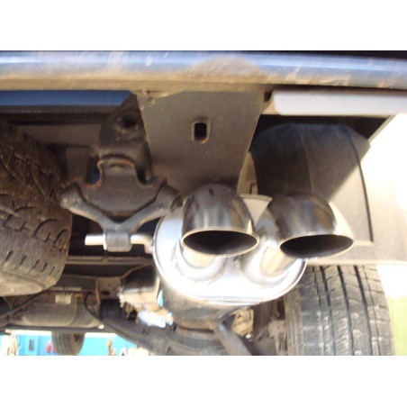 VW Bus T5 Pritsche Silenziatore posteriore – 2x63 Tipo 26 (Cod. F-VW131032-704)