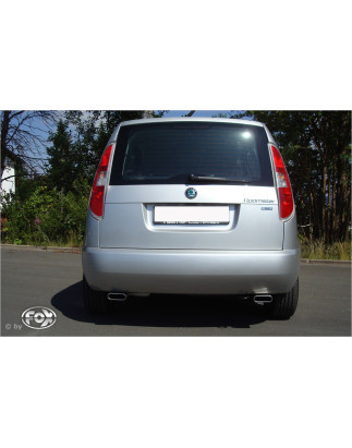 Skoda Roomster 5J Silenziatore posteriore destra e sinistra – 130x50 Tipo 52 (Cod. F-SK080013-581)