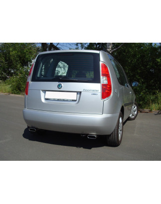 Skoda Roomster 5J Silenziatore posteriore destra e sinistra – 130x50 Tipo 52 (Cod. F-SK080013-581)