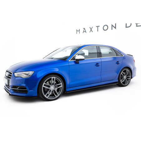 Diffusori minigonne V.1 Audi S3 / A3 S-Line 8V / 8V FL berlina (Cod. M-AU-S3-3F-S-SD1G)