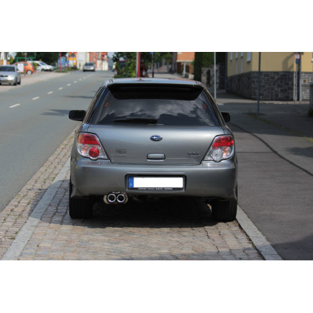 Subaru Impreza Tipo WRX/ STI Silenziatore posteriore Ø70mm – 2x80 tipo (Cod. F-SU041002-070)