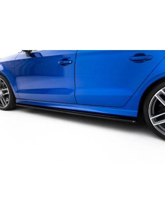 Diffusori minigonne V.1 Audi S3 / A3 S-Line 8V / 8V FL berlina (Cod. M-AU-S3-3F-S-SD1G)