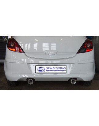 Opel Corsa D con Sportheck Silenziatore posteriore con uscite destra e sinistra - (Cod. F-OP033073-0
