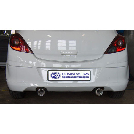 Opel Corsa D con Sportheck Silenziatore posteriore con uscite destra e sinistra - (Cod. F-OP033073-0