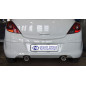 Opel Corsa D con Sportheck Silenziatore posteriore con uscite destra e sinistra - (Cod. F-OP033073-0