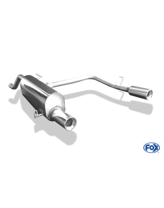 Opel Corsa D con Sportheck Silenziatore posteriore con uscite destra e sinistra - (Cod. F-OP033073-0