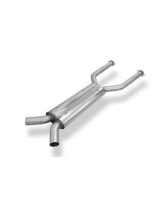Jaguar XK8/ XKR Tipo QEV/ QDV mid silencer destra e sinistra Ø63,5 (Cod. F-JA060010-VSD)