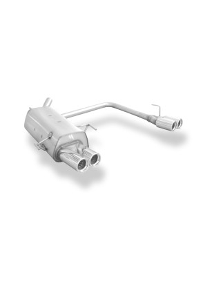 Opel Corsa C Silenziatore posteriore con uscite destra e sinistra (duplex)x76 Tipo 13 r (Cod. F-OP03