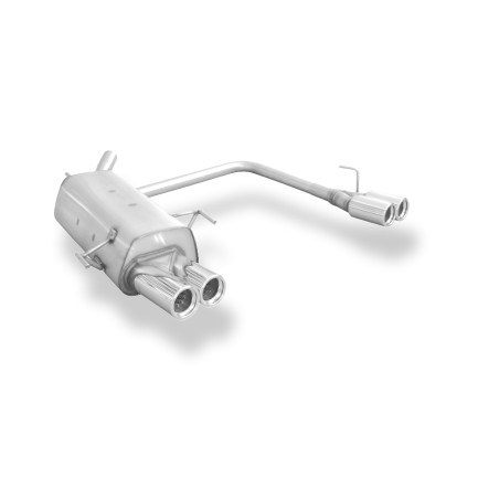 Opel Corsa C Silenziatore posteriore con uscite destra e sinistra (duplex)x76 Tipo 13 r (Cod. F-OP03
