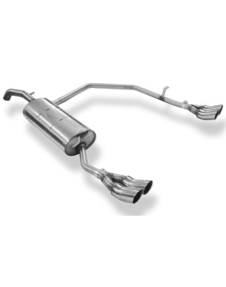 Skoda Octavia Tipo 1U Silenziatore posteriore con uscite destra e sinistra (duplex)x76 (Cod. F-SK060
