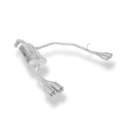 Skoda Octavia Tipo 1U Silenziatore posteriore con uscite destra e sinistra (duplex)x76 (Cod. F-SK060