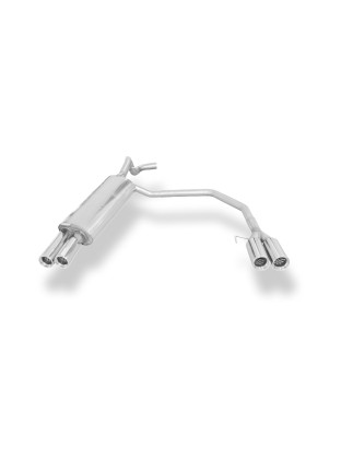 Audi A3 Tipo 8L Silenziatore posteriore con uscite destra e sinistra (duplex)x76 Tipo 1 (Cod. F-AU05