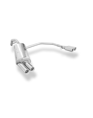 Audi A3 Tipo 8L Silenziatore posteriore con uscite destra e sinistra (duplex)x76 Tipo 1 (Cod. F-AU05