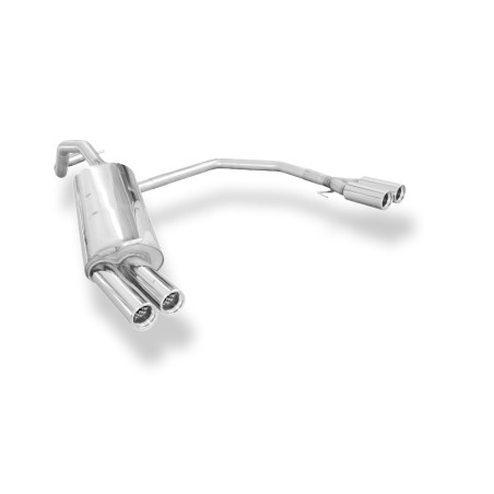 Audi A3 Tipo 8L Silenziatore posteriore con uscite destra e sinistra (duplex)x76 Tipo 1 (Cod. F-AU05
