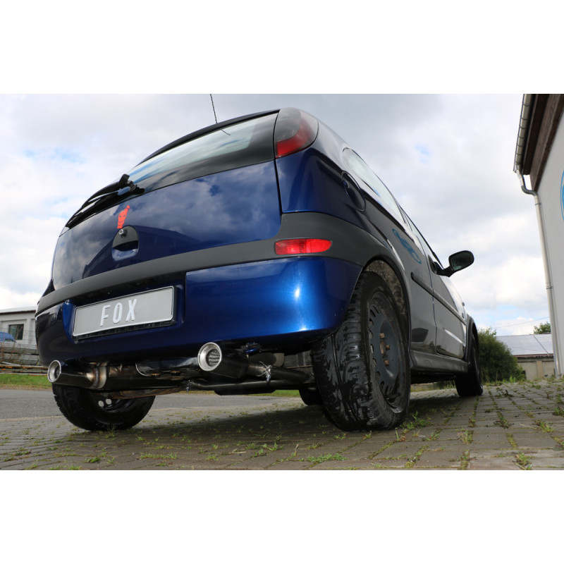 Opel Corsa C Silenziatore posteriore con uscite destra e sinistra (duplex) – 1x90 Tipo 13 r (Cod. 
