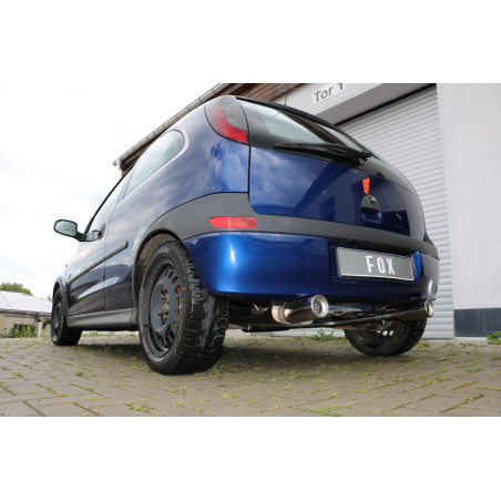 Opel Corsa C Silenziatore posteriore con uscite destra e sinistra (duplex) – 1x90 Tipo 13 r (Cod. 