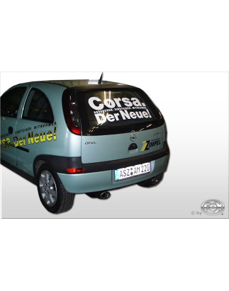 Opel Corsa C Silenziatore posteriore con uscite destra e sinistra (duplex) – 115x85 Tipo 33 (Cod. 