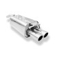 Audi 100/A6 Tipo C3/C4 trazione anteriore Silenziatore posteriore – 2x76 tipo (Cod. F-AU070022-128