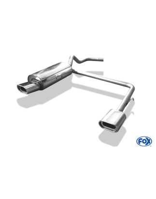 VW Polo 6N Silenziatore posteriore con uscite destra e sinistra (duplex) – 135x80 Tipo 53 r (Cod. 