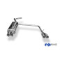 VW Polo 6N Silenziatore posteriore con uscite destra e sinistra (duplex)x70 Tipo 13 con uscite destr