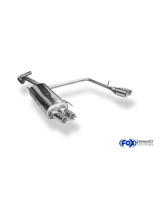 VW Polo 6N Silenziatore posteriore con uscite destra e sinistra (duplex)x70 Tipo 13 con uscite destr