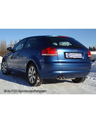 Audi A3 Tipo 8P Silenziatore posteriore – 2x76 Tipo 13 (Cod. F-AU051005-068)