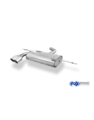 VW Golf VI Silenziatore posteriore on one side – 2x80 Tipo 16 (Cod. F-VW055017-130)